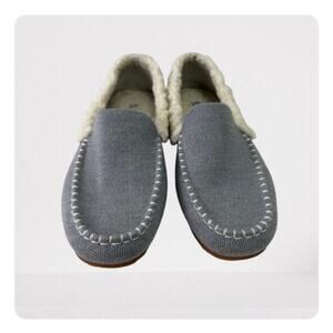 Rothy's Gray Loafers with Cream Lining